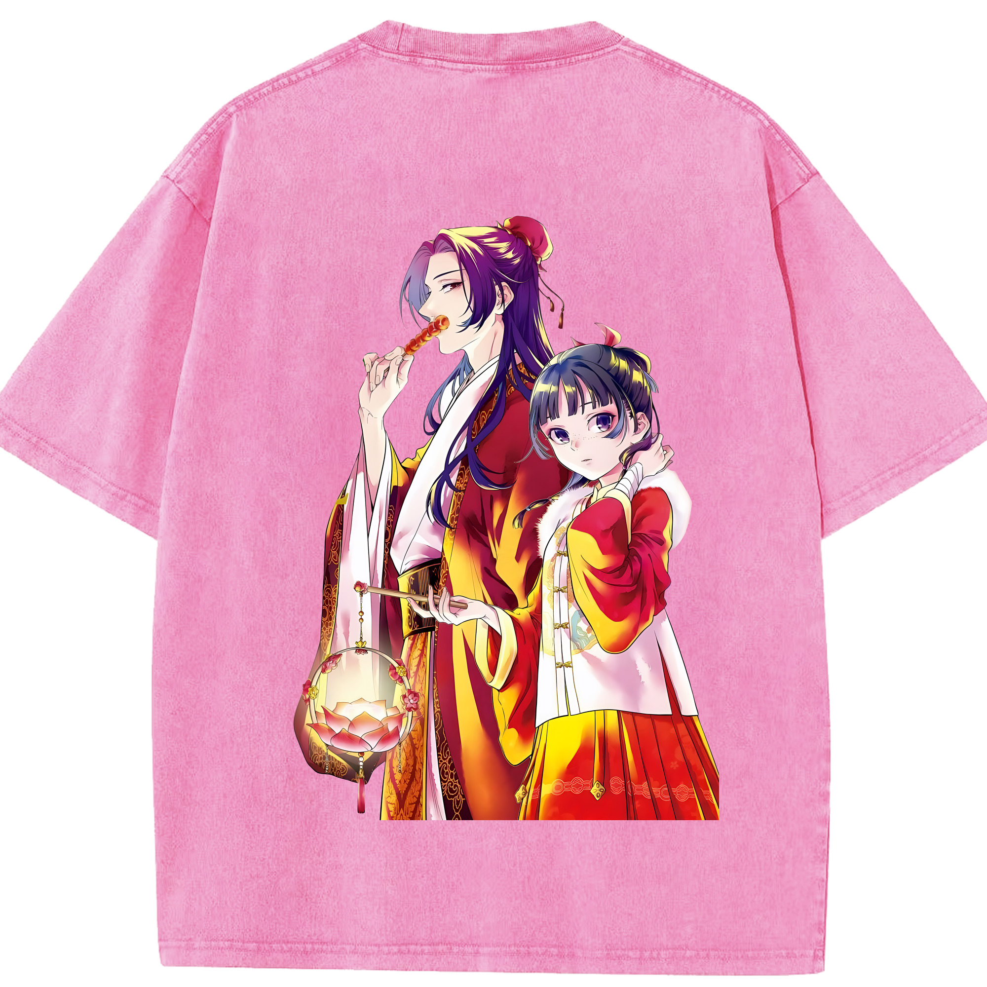 （画像用） 薬屋のひとりごと The Apothecary Diaries 綿100% ヴィンテージ風 半袖Tシャツ（背面プリント）